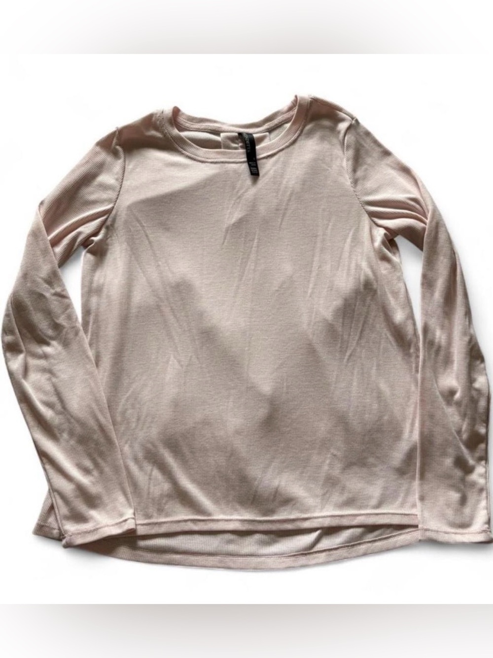 Mondetta Pale Pink Ribbed Crewneck Top